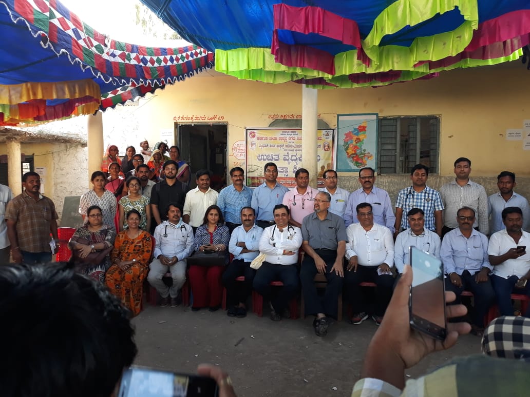 Health camp at Yevoor thanda, Shahpura Tq (In association with NSDA)