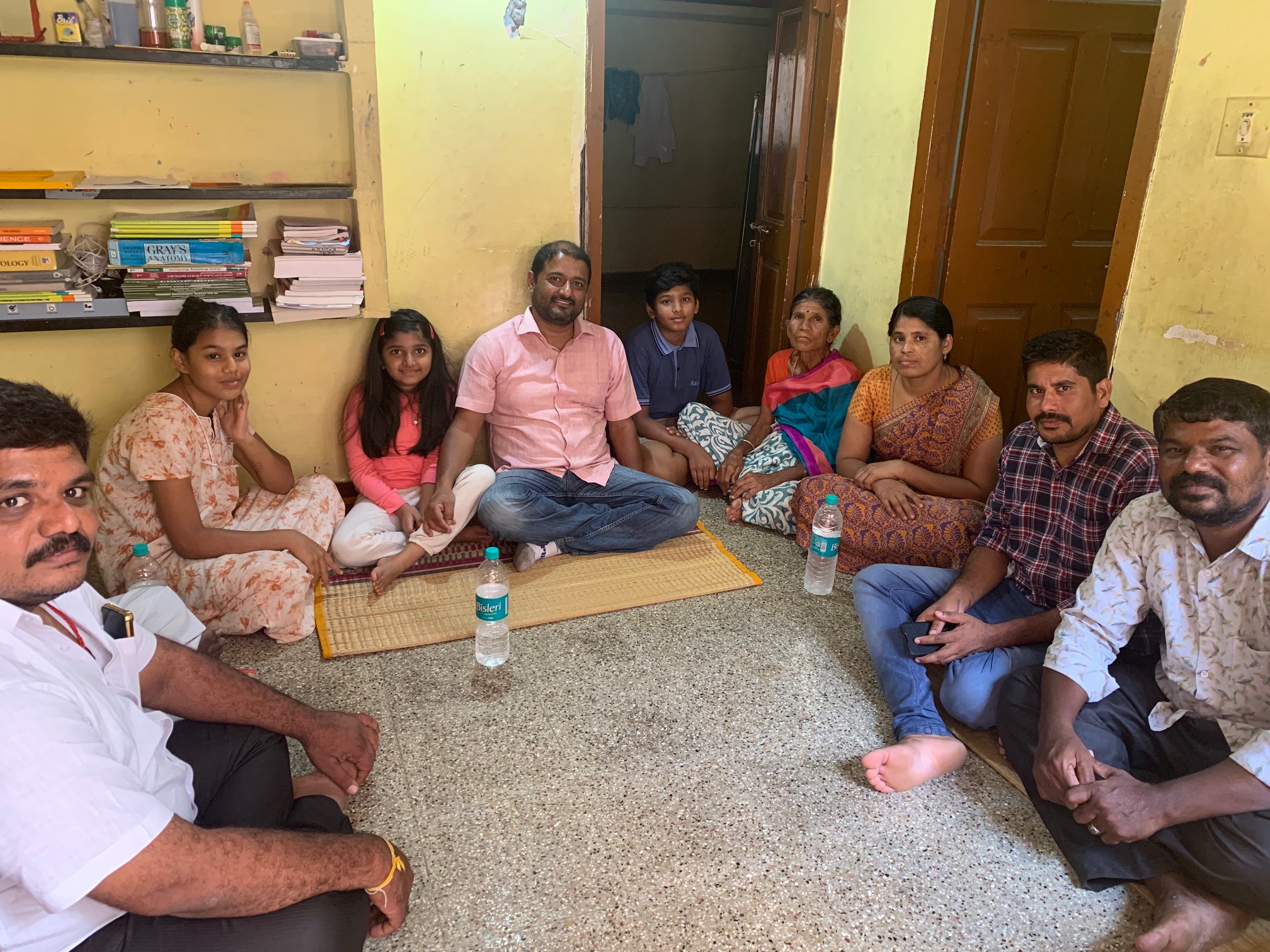 Sumptuous lunch at one of our trust sponsored medical student home in Chennai