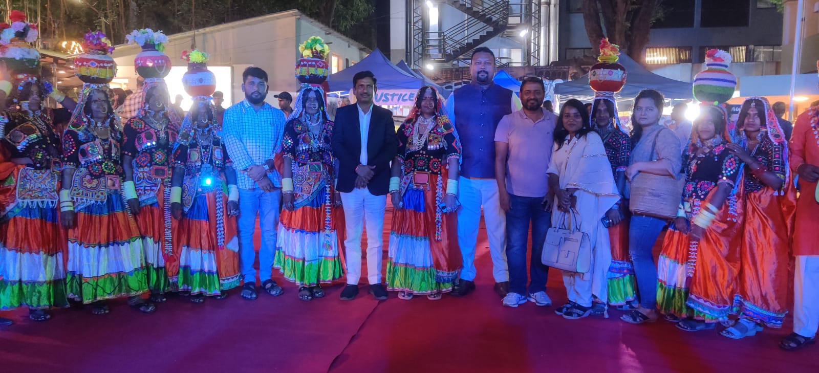 Sponsored traditional Gor dance team during midnight Independence celebration at Airlines Hotel on Aug 15, 2023